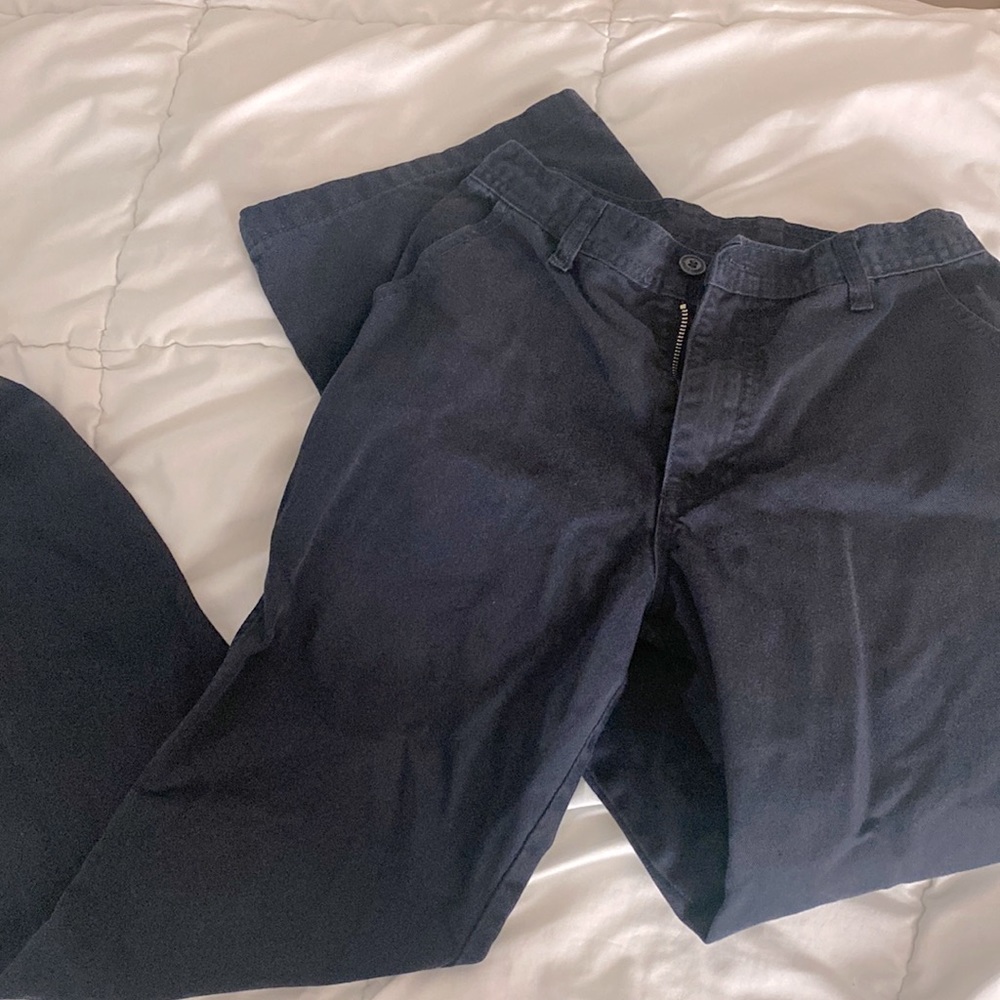 Brandy Melville flare work pants navy
